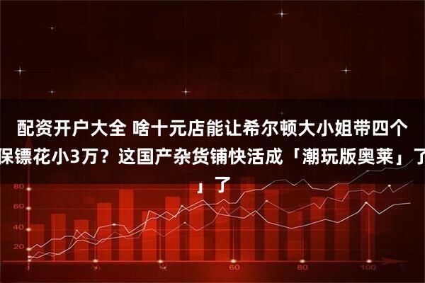 配资开户大全 啥十元店能让希尔顿大小姐带四个保镖花小3万？这国产杂货铺快活成「潮玩版奥莱」了